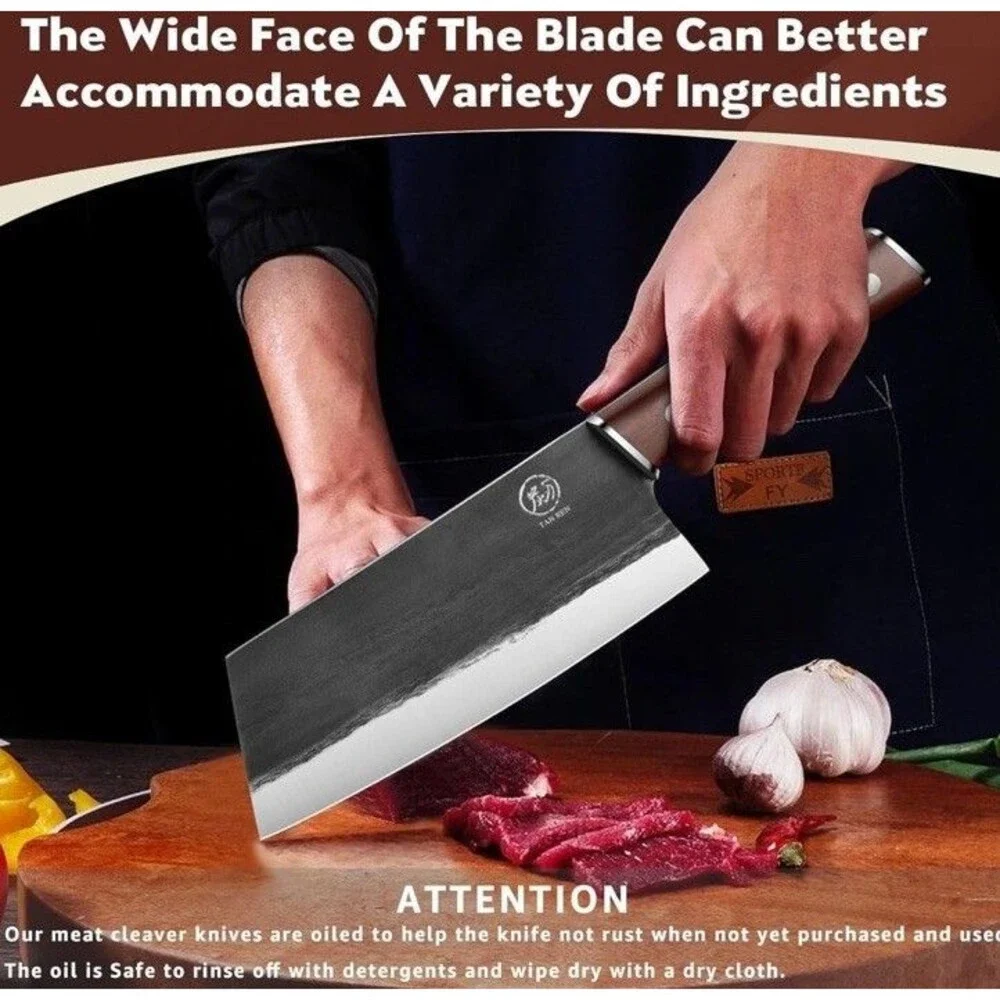 TAN REN Butcher Knife 7.5 Inch